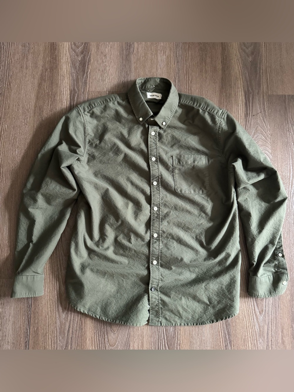 Taylor Stitch Jack in Army Everyday Oxford, XL (44)